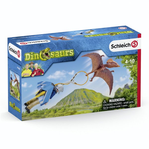 Schleich Dinosaurs 41467  Person aggio c. cintura raggio e dinos.