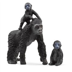 Schleich Wild Life         42601 famiglia di gorilla