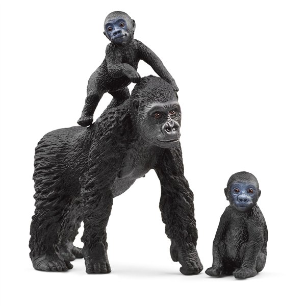 Schleich Wild Life         42601 famiglia di gorilla