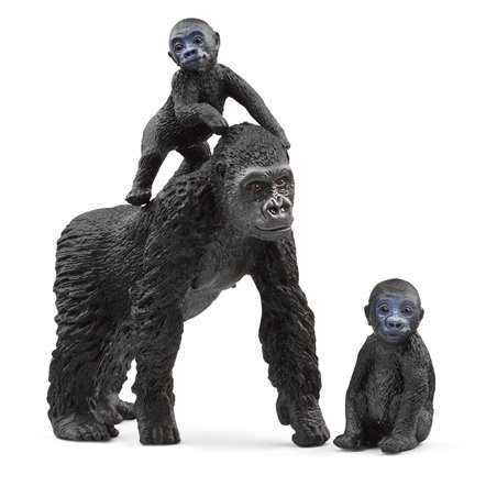 Schleich Wild Life         42601 famiglia di gorilla