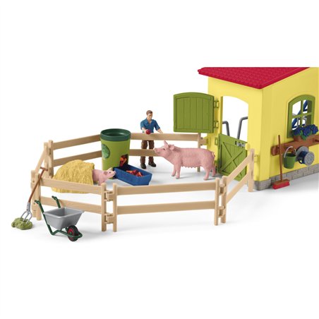 Schleich Farm World    42605 grande stalla c.animali e acces.