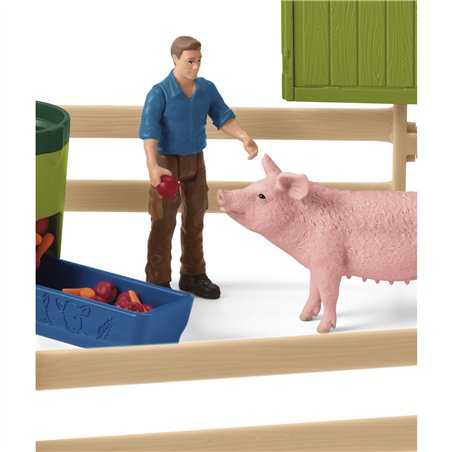 Schleich Farm World    42605 grande stalla c.animali e acces.