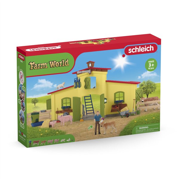 Schleich Farm World    42605 grande stalla c.animali e acces.