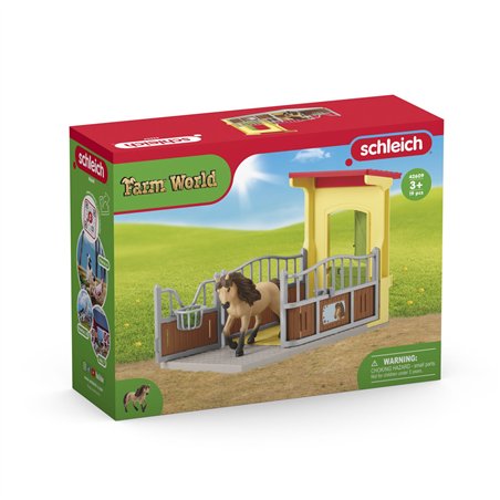 Schleich Farm World     42609 Box p. pony con stallone island.