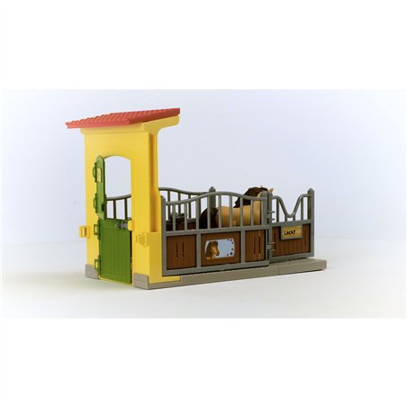 Schleich Farm World     42609 Box p. pony con stallone island.