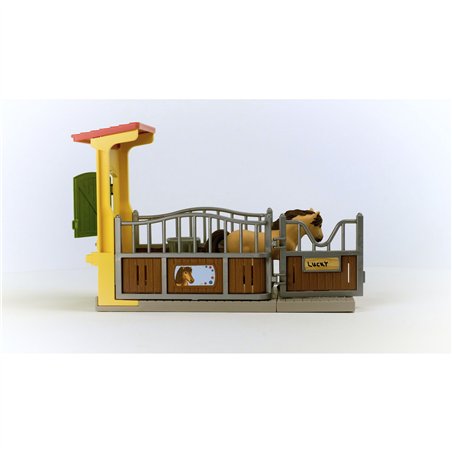 Schleich Farm World     42609 Box p. pony con stallone island.