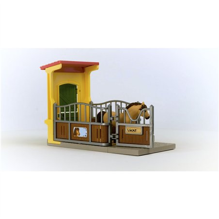 Schleich Farm World     42609 Box p. pony con stallone island.