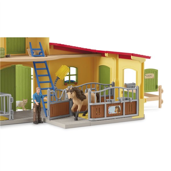 Schleich Farm World     42609 Box p. pony con stallone island.