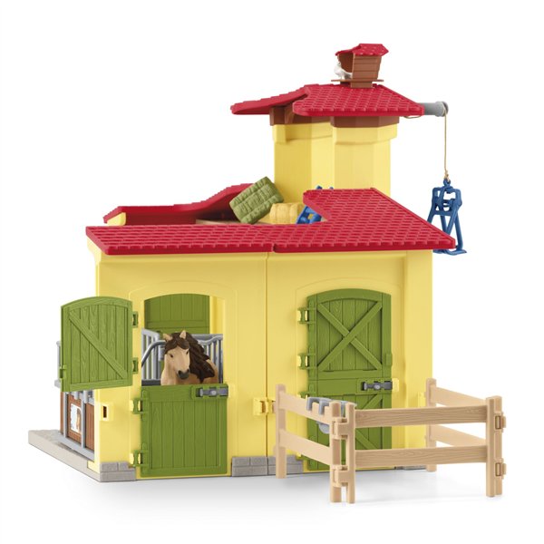 Schleich Farm World     42609 Box p. pony con stallone island.
