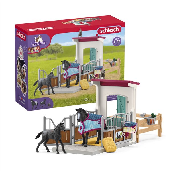 Schleich Horse Club     42611 Box con giumenta e puledro
