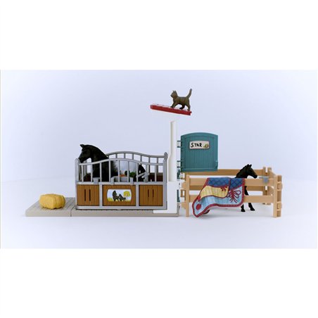 Schleich Horse Club     42611 Box con giumenta e puledro