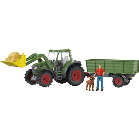 Schleich Farm World        42608 trattore con rimorchio