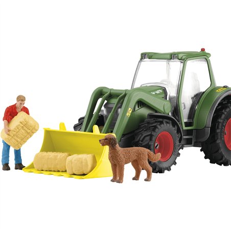 Schleich Farm World        42608 trattore con rimorchio