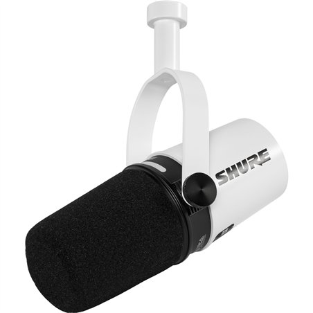Shure MV7+ bianco