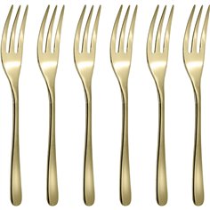 Sambonet Taste PVD 6 Forchette D Dolce Oro Lucido