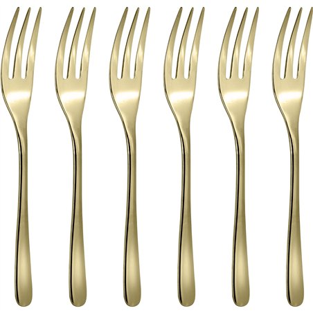 Sambonet Taste PVD 6 Forchette D Dolce Oro Lucido