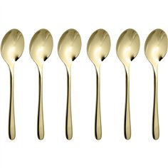 Sambonet Taste PVD 6 Cucchiaini Moka Oro Lucido