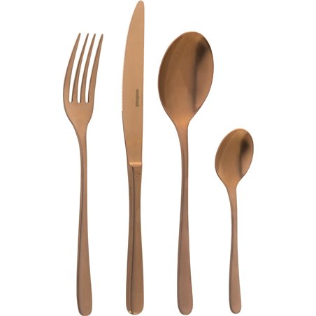 Sambonet Taste PVD Servizio 24pz Rame Antico Monoblocco