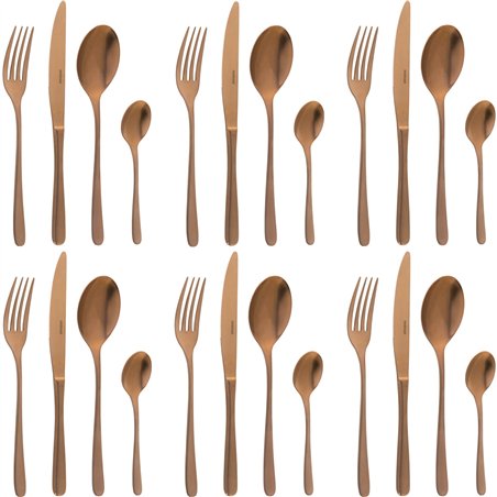 Sambonet Taste PVD Servizio 24pz Rame Antico Monoblocco