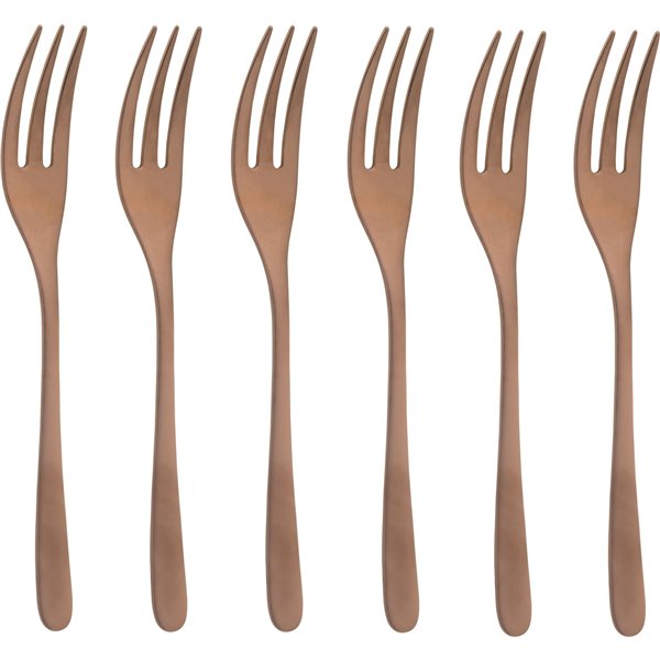 Sambonet Taste PVD 6 Forchette Dolce Rame Antico