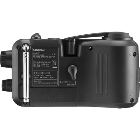 Sangean MMR-77 nero opaco radio emergenza / manovella