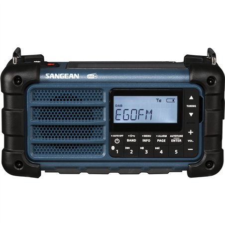 Sangean MMR-99 DAB blu radio emergenza/manovella/solare