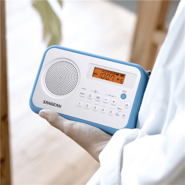 Sangean PR-D18 (Traveller 180) bianco/blu