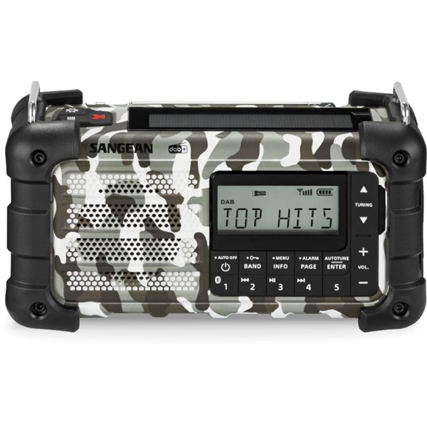 Sangean MMR-99 DAB+ Artic Camo Emergency/Hand Crank/Solar Radio