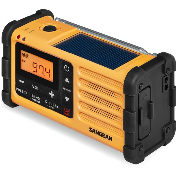 Sangean MMR-88 (USB-C) gelb Notfall/Kurbel/Solar Radio