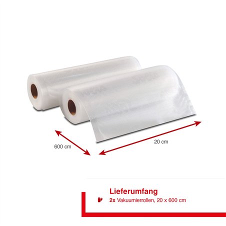 Solis Vac Rolls 20x600cm 2 rotoli   pellicola per sottov.