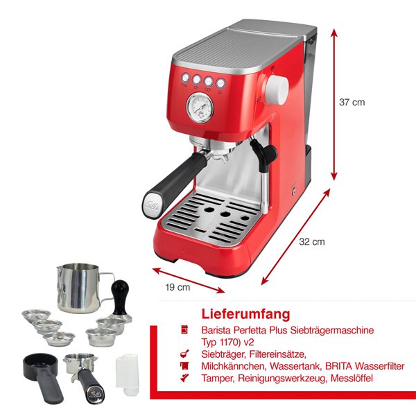 Solis Barista Perfetta Plus 1170 v2                         rosso