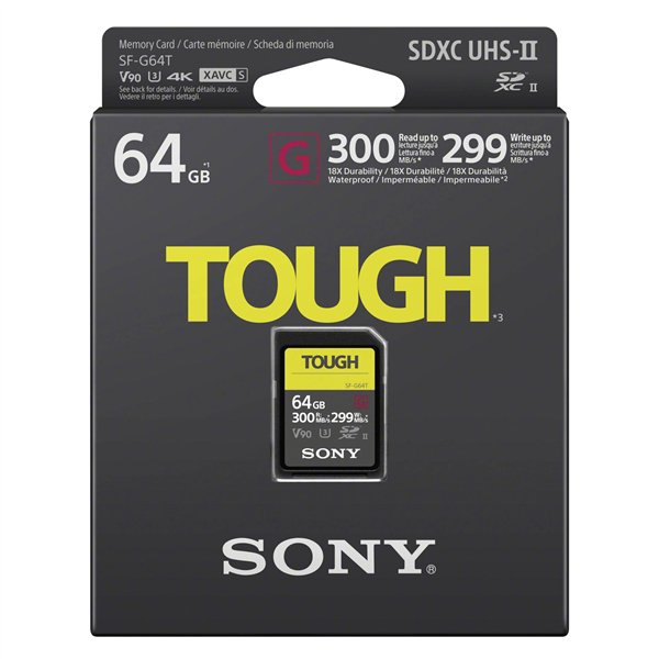 Sony SDXC G Tough series    64GB Class 10 UHS-II U3