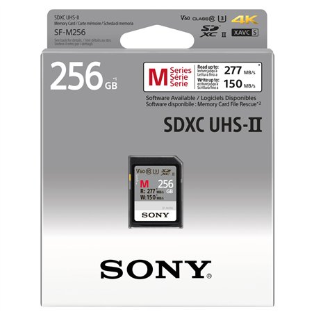 Sony SDXC M series         256GB Class 10 UHS-II