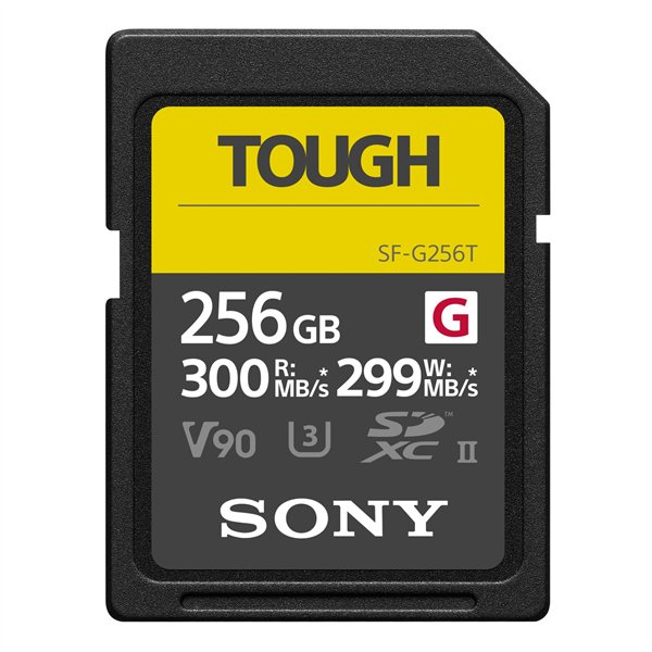 Sony SDXC G Tough series   256GB UHS-II Class 10 U3 V90