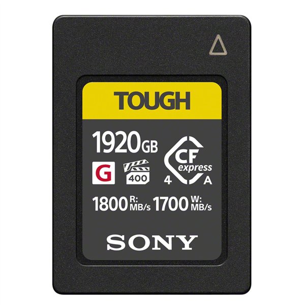 Sony CFexpress Type A     1920GB TOUGH R/W 1800/1700MBs CEAG1920T
