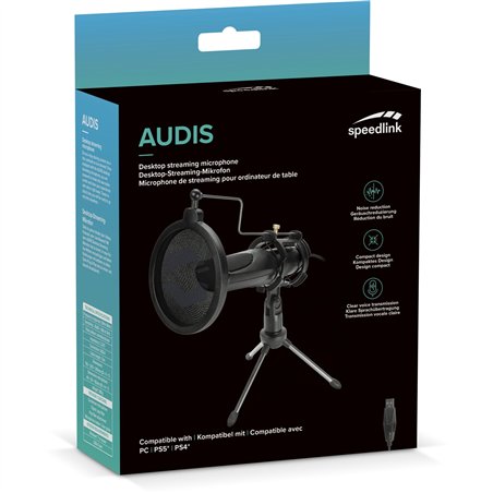 Speedlink AUDIS Streaming Microphone, black