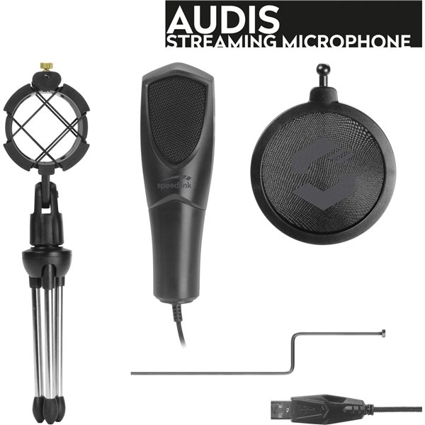 Speedlink AUDIS Streaming Microphone, black