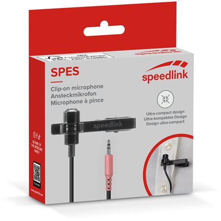 Speedlink SPES Clip-On Microphone, black