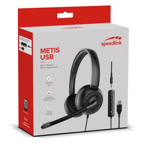 Speedlink METIS USB Stereo Headset 3.5mm with USB Soundcard