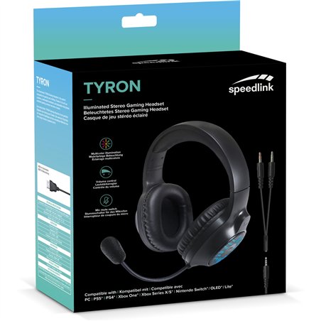 Speedlink TYRON RGB Headset für PC/PS5/Xbox X/S/Switch 2