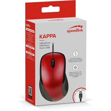 Speedlink KAPPA Mouse - USB, red