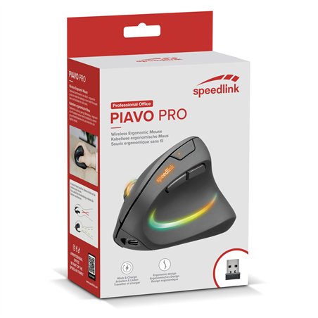 Speedlink PIAVO PRO Rechargeable Vertical Mouse Wireless
