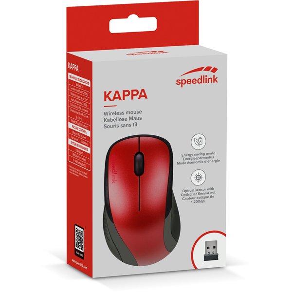 Speedlink KAPPA Mouse - Wireless red