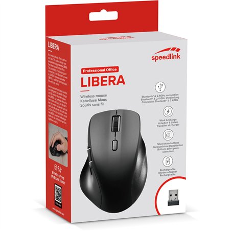 Speedlink LIBERA Rechargeable Mouse Wireless, Bluetooth Silent