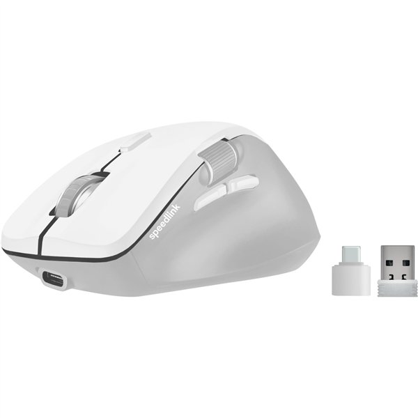 Speedlink LIBERA Rechargeable Mouse Wireless BT Silent white