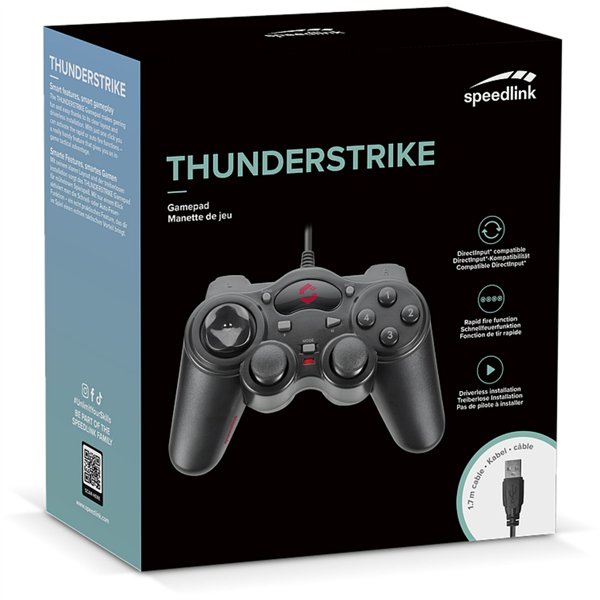 Speedlink THUNDERSTRIKE Gamepad für PC, black