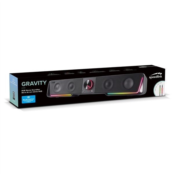 Speedlink GRAVITY RGB Stereo Soundbar, black