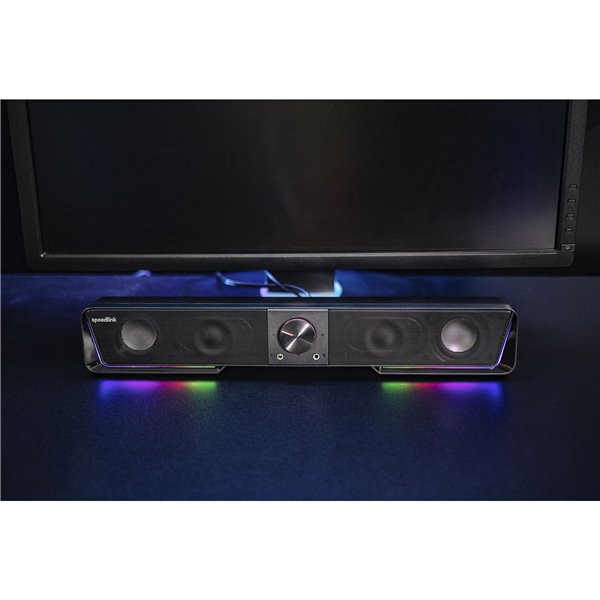 Speedlink GRAVITY RGB Stereo Soundbar, black