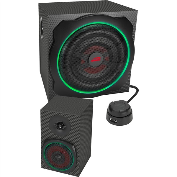 Speedlink GRAVITY CARBON RGB 2.1 Subwoofer System, black