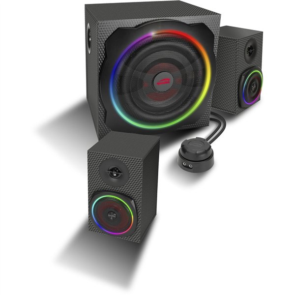 Speedlink GRAVITY CARBON RGB 2.1 Subwoofer System, black